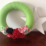 Christmas Wreath Decoration from One Pear