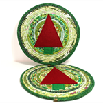 Coiled fabric trivets set of 2 from Basket Case