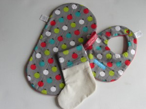 Christmas bauble print gift set